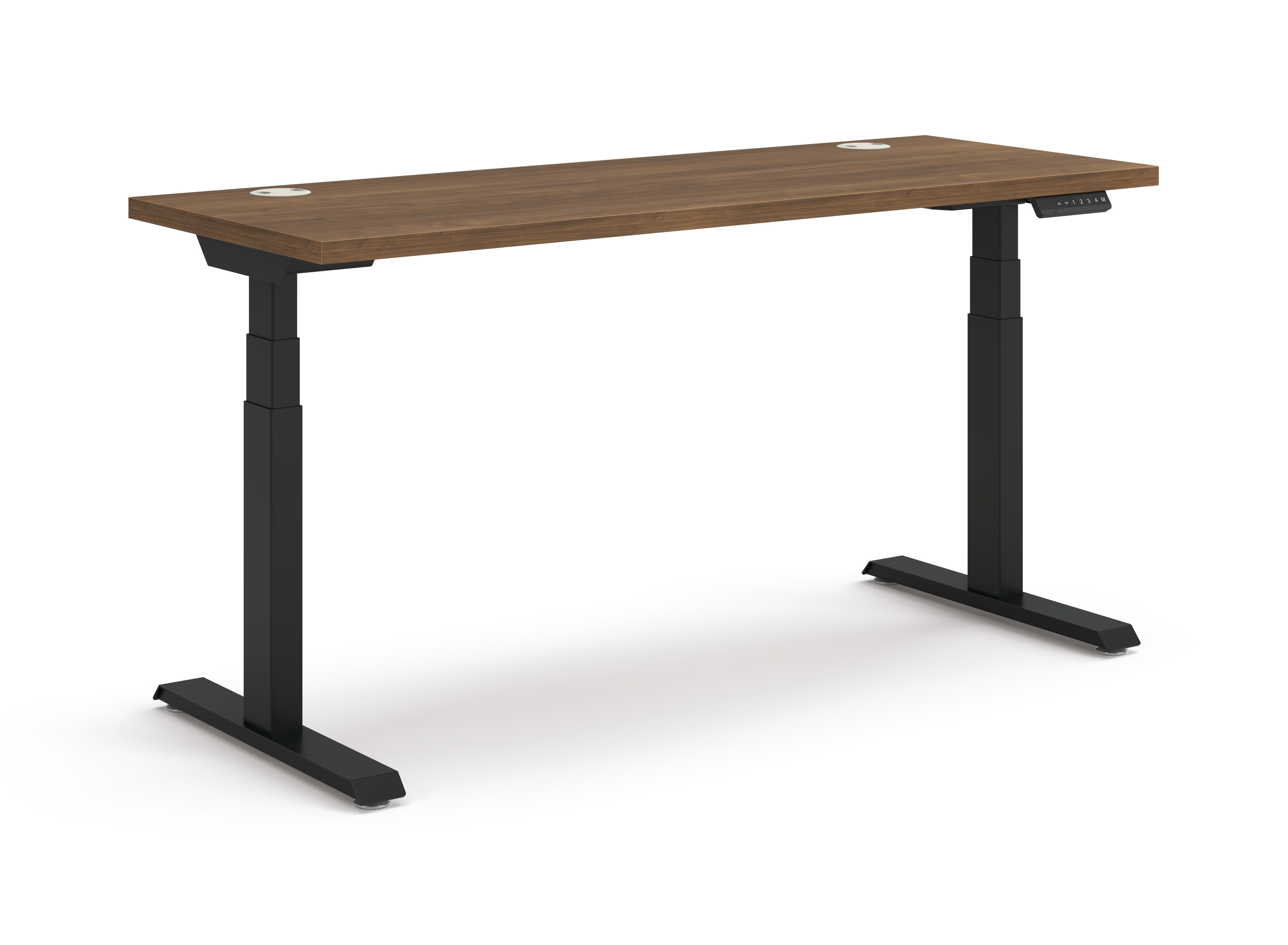 Coordinate Height Adjustable Table in Pinnacle Top and Black Base