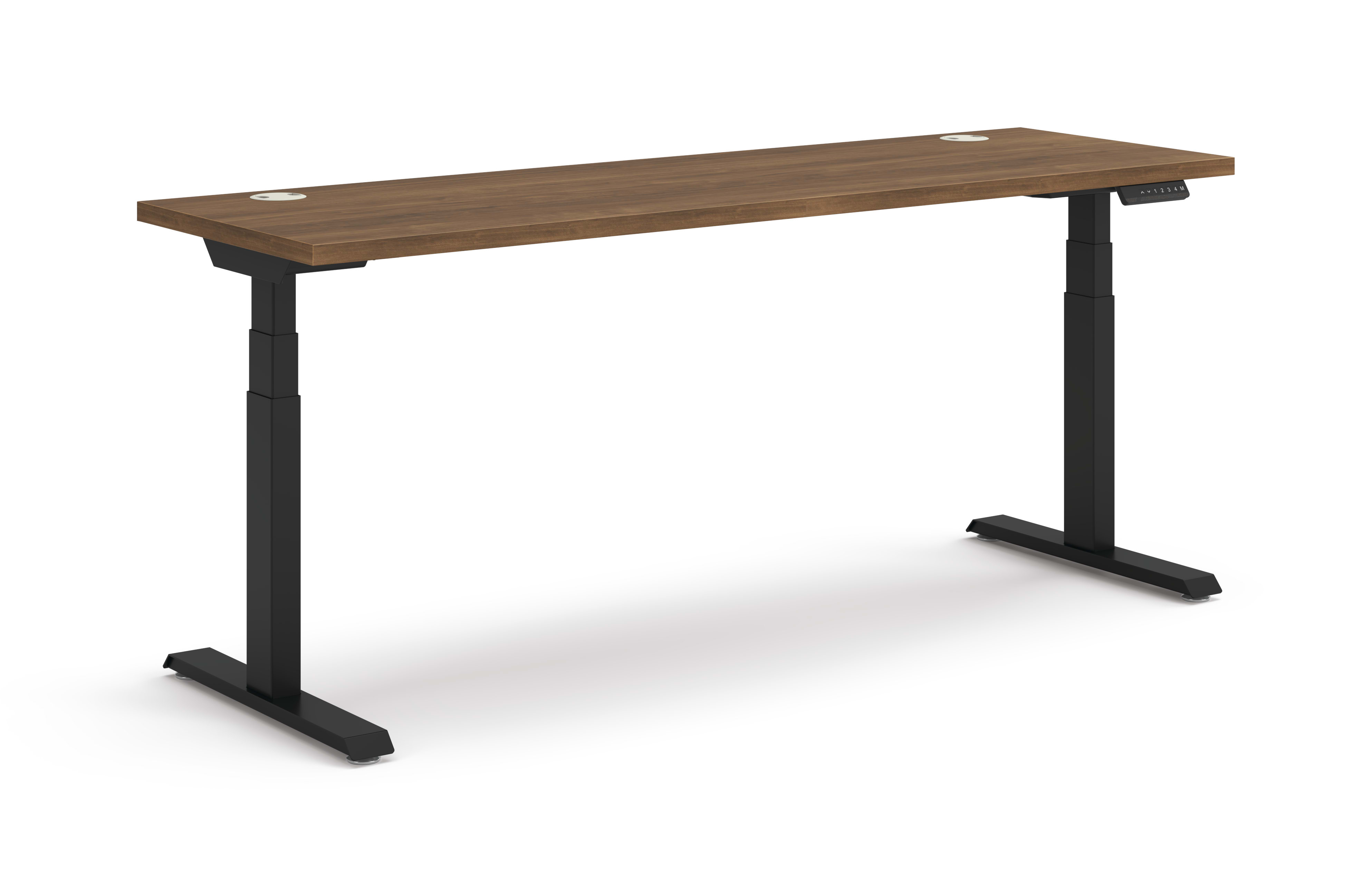 Coordinate Height Adjustable Table in Pinnacle Top and Black Base