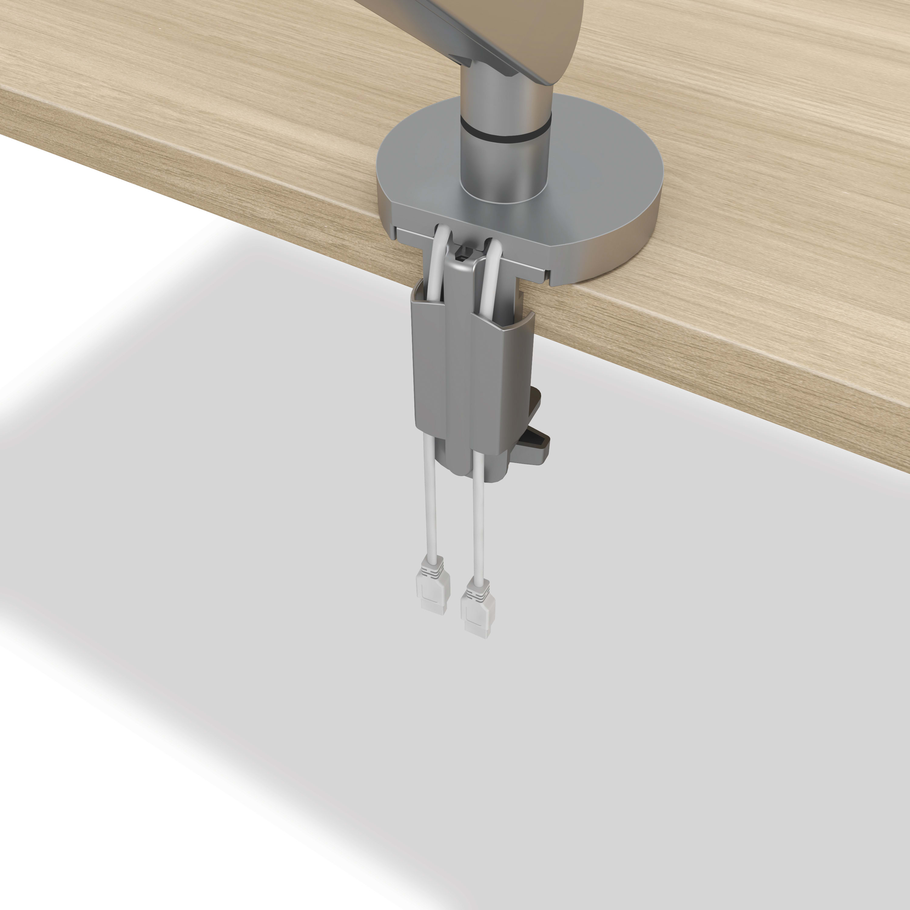 Single monitor arm clamp