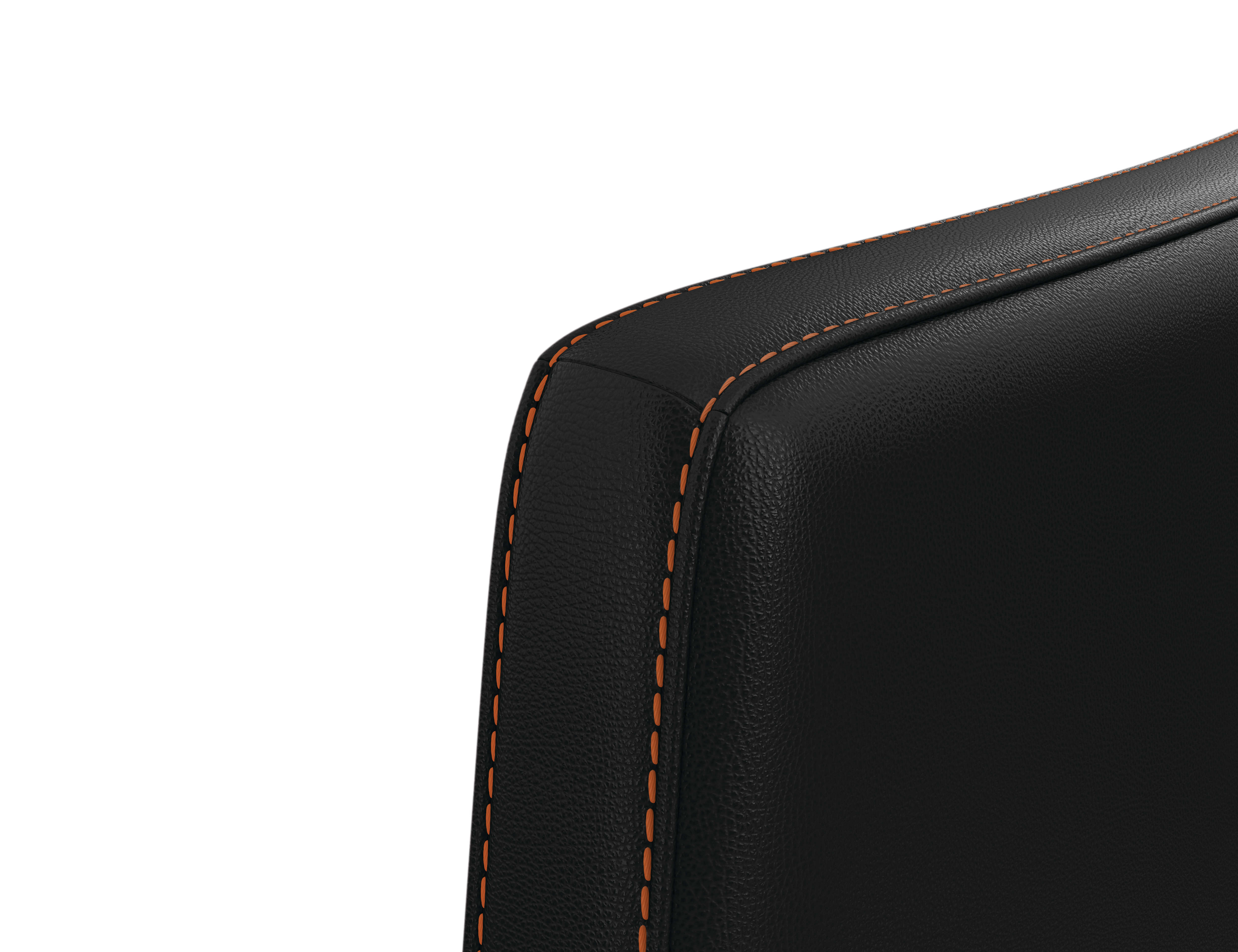 Cofi chair Orange stitch detail