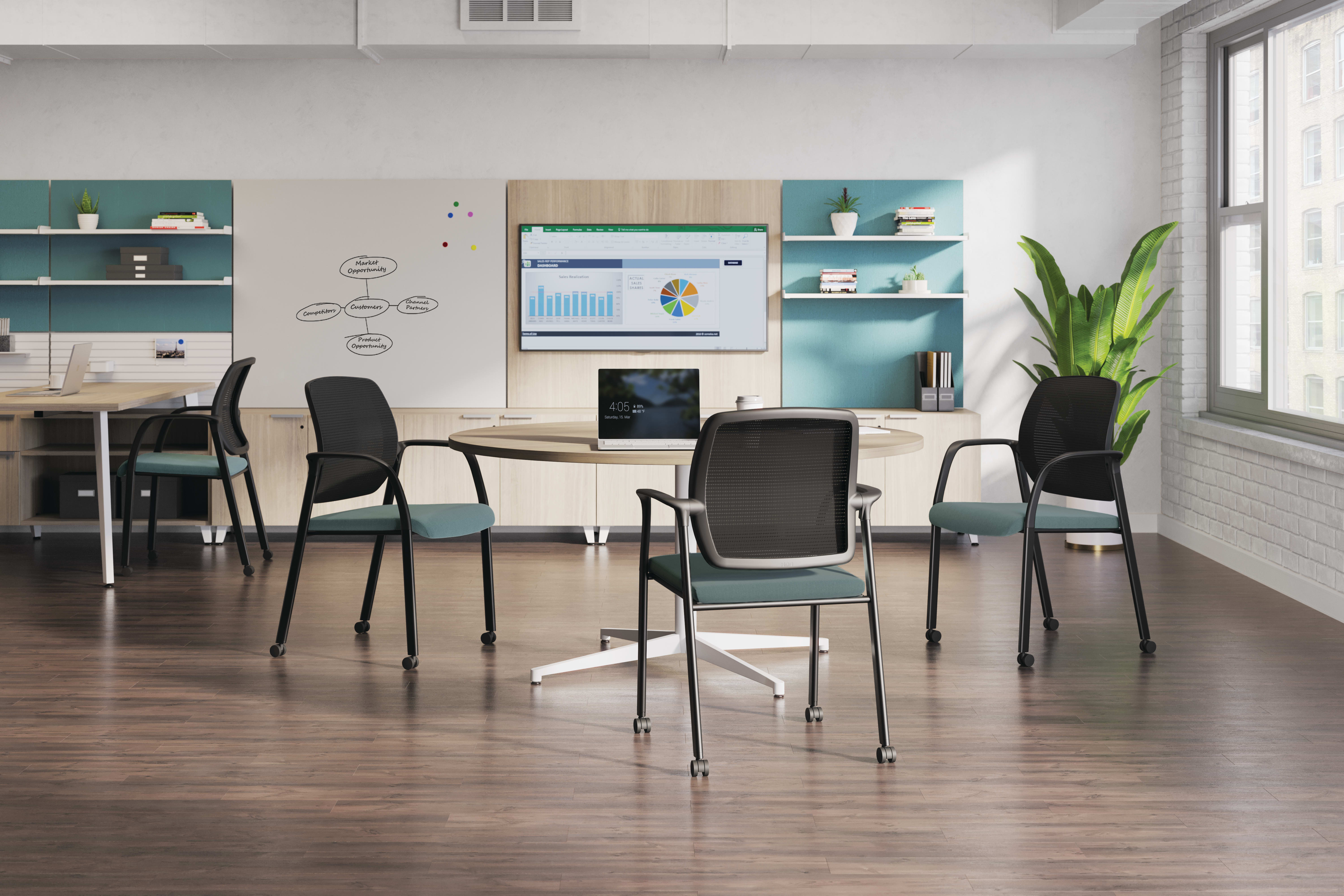 Nucleus Seating with Preside Table and Workwall