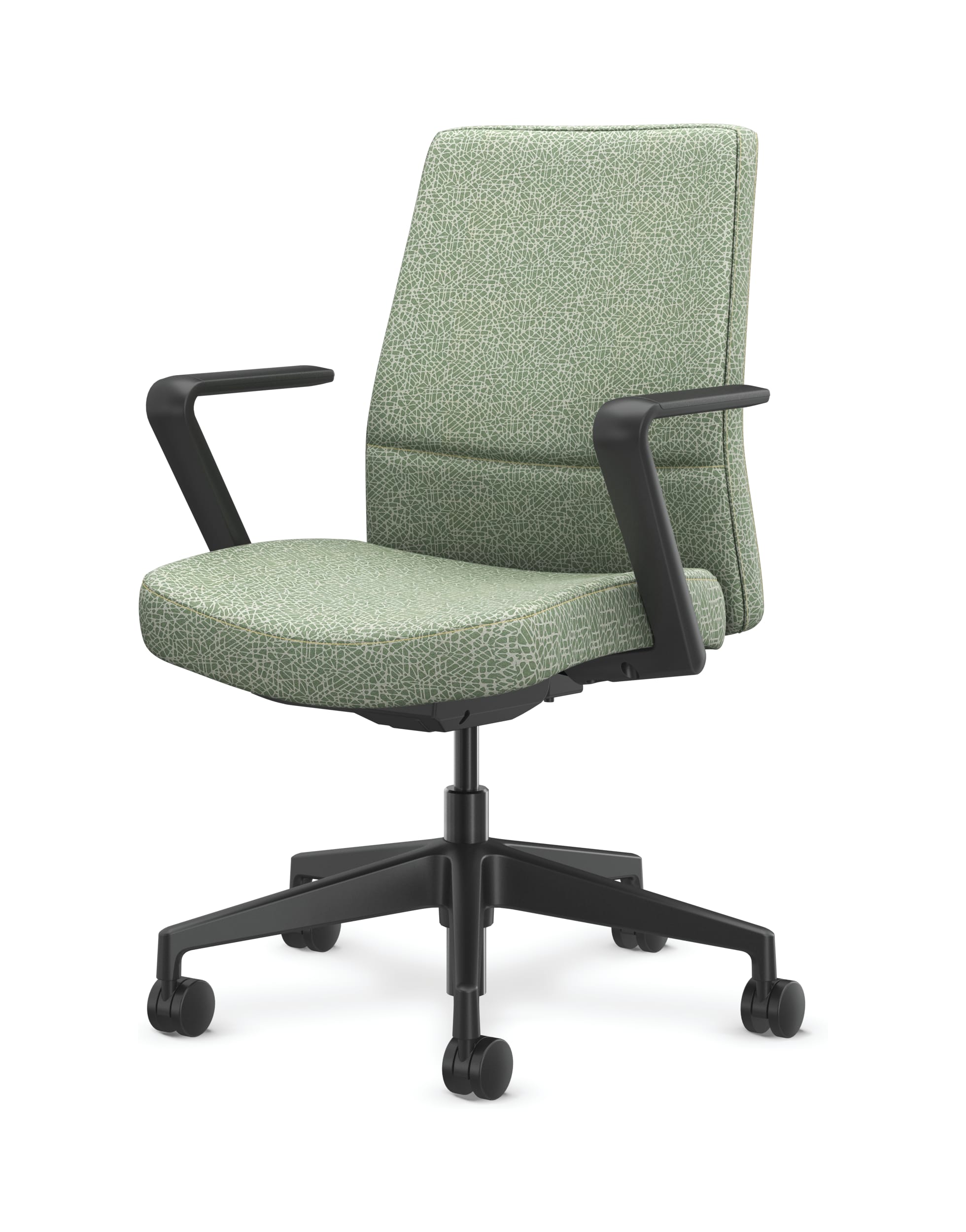 Cofi managerial back chair with solid stitch