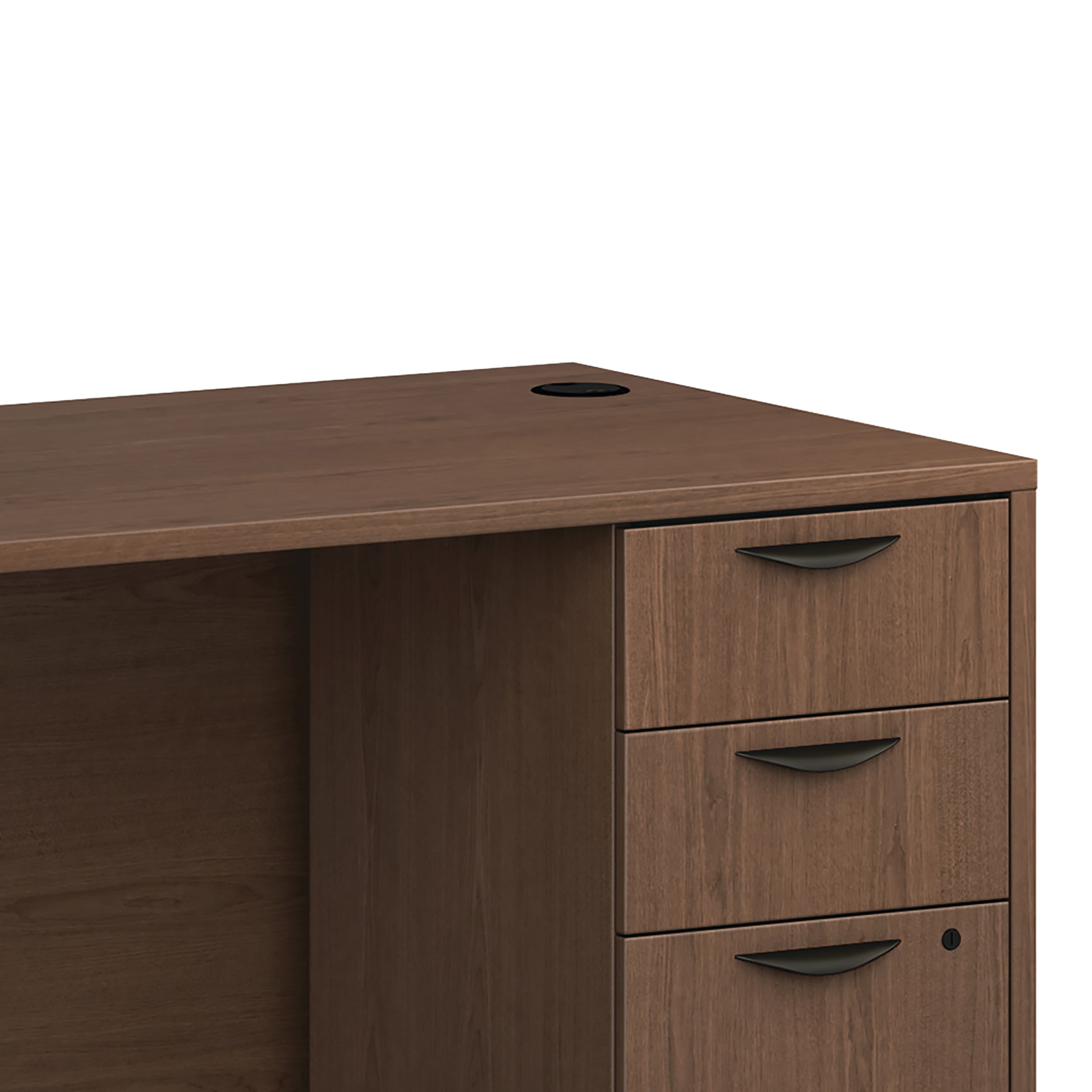 Mod desk shell in Traditional Mahogany