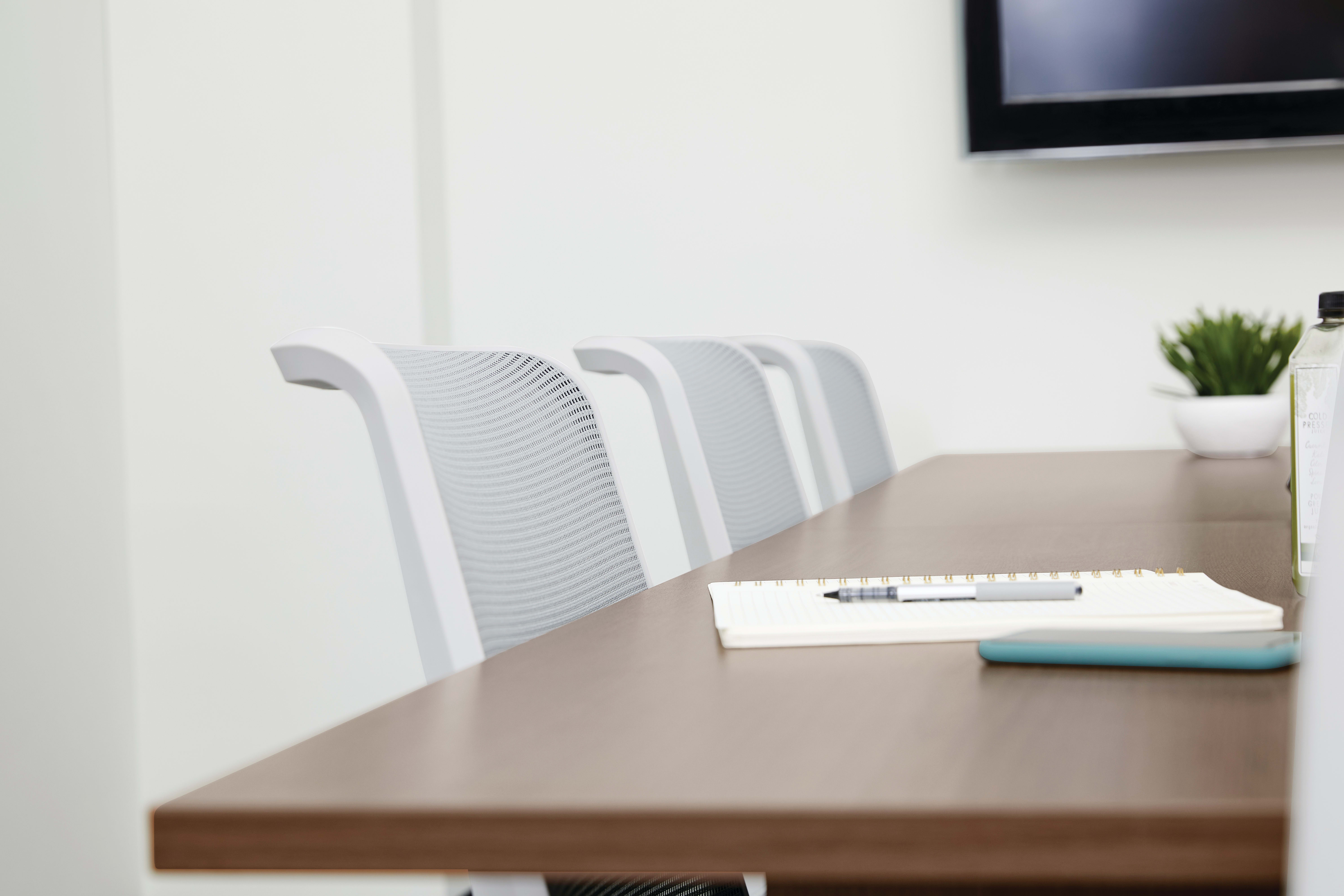 Mod Conference table with Cliq task chairs