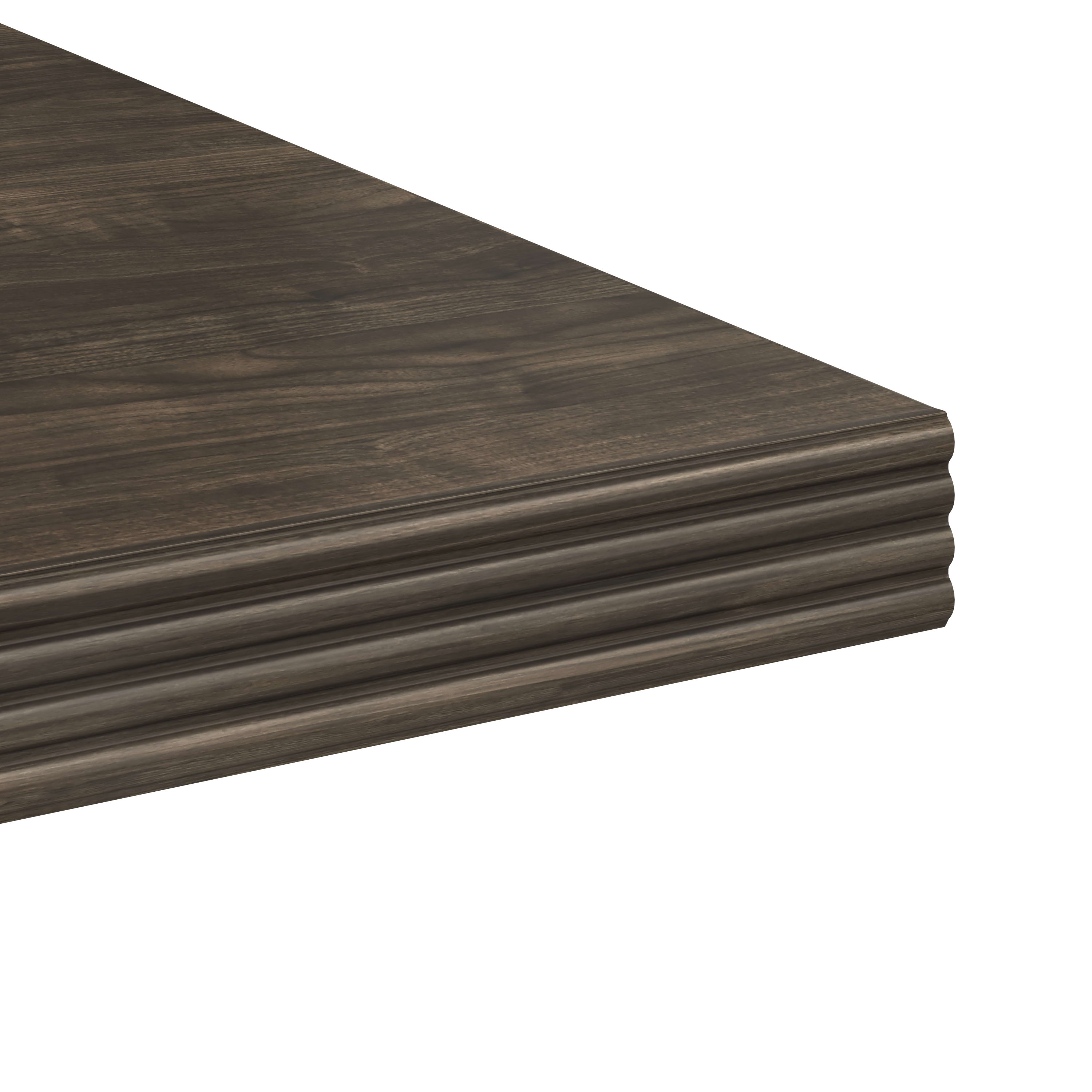 HON desks beaded edge in Florence Walnut.