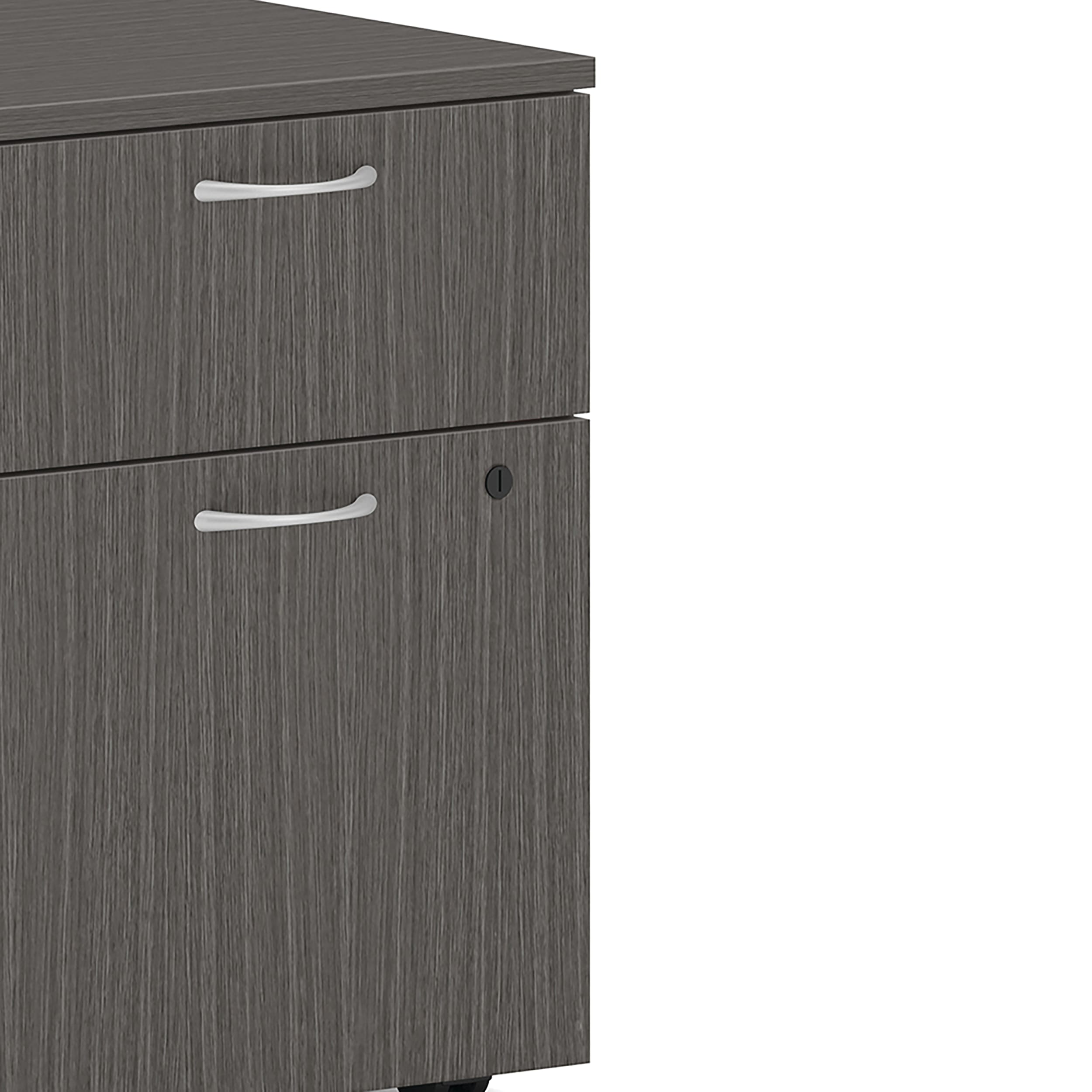 Mod Mobile Pedestal in Slate Teak