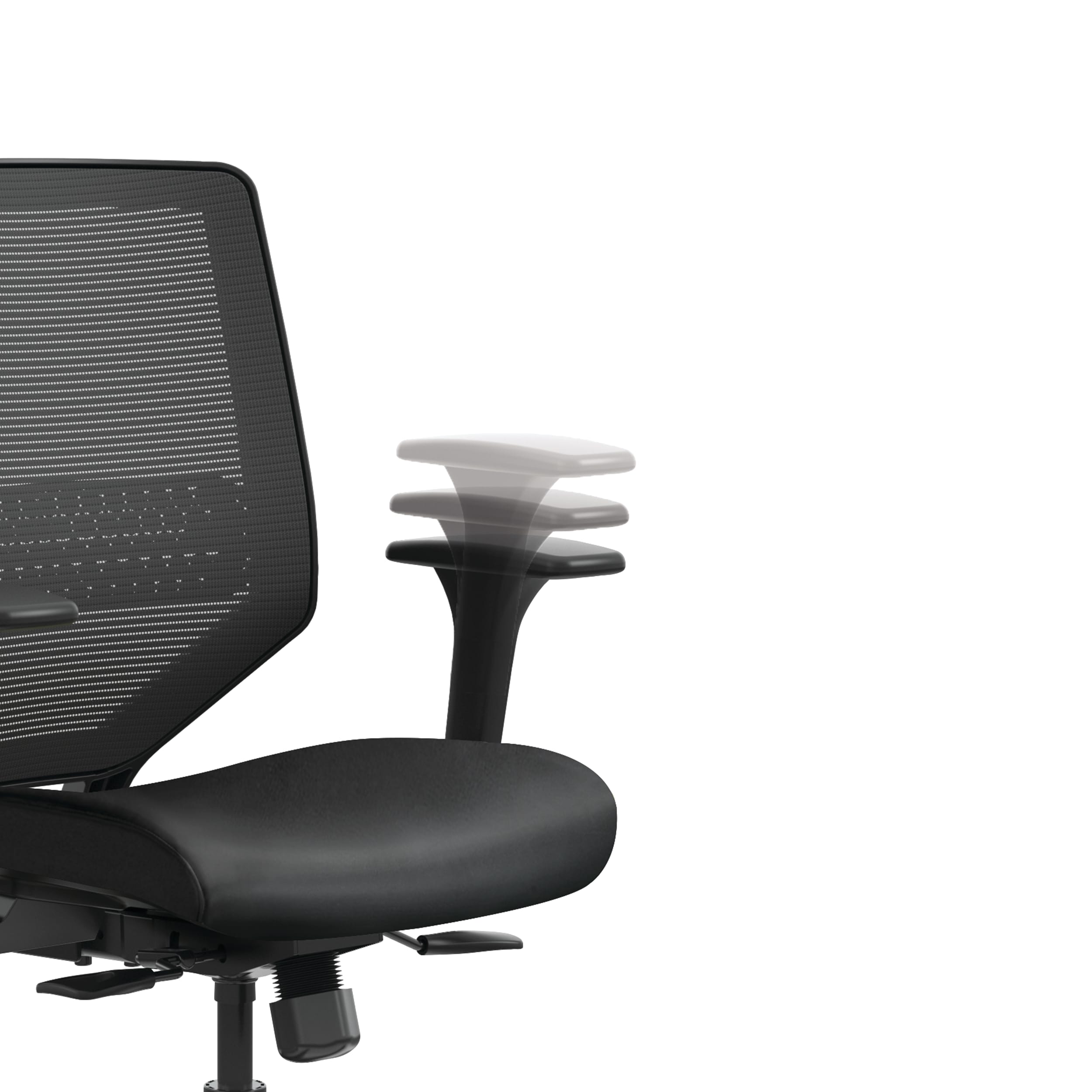 Solve mesh task chair in Black vinyl