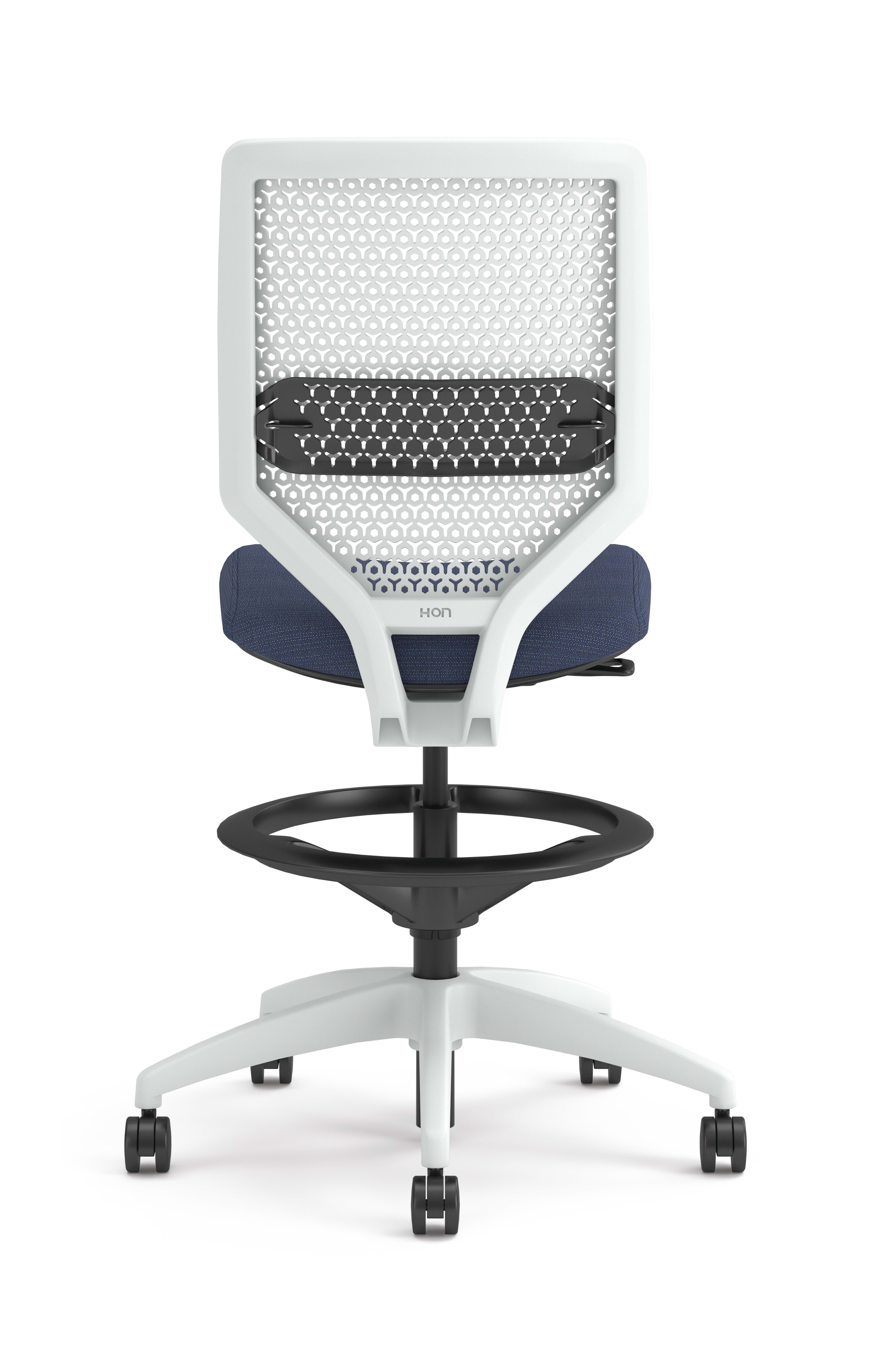 Solve ReActiv Back Stool with White Frame