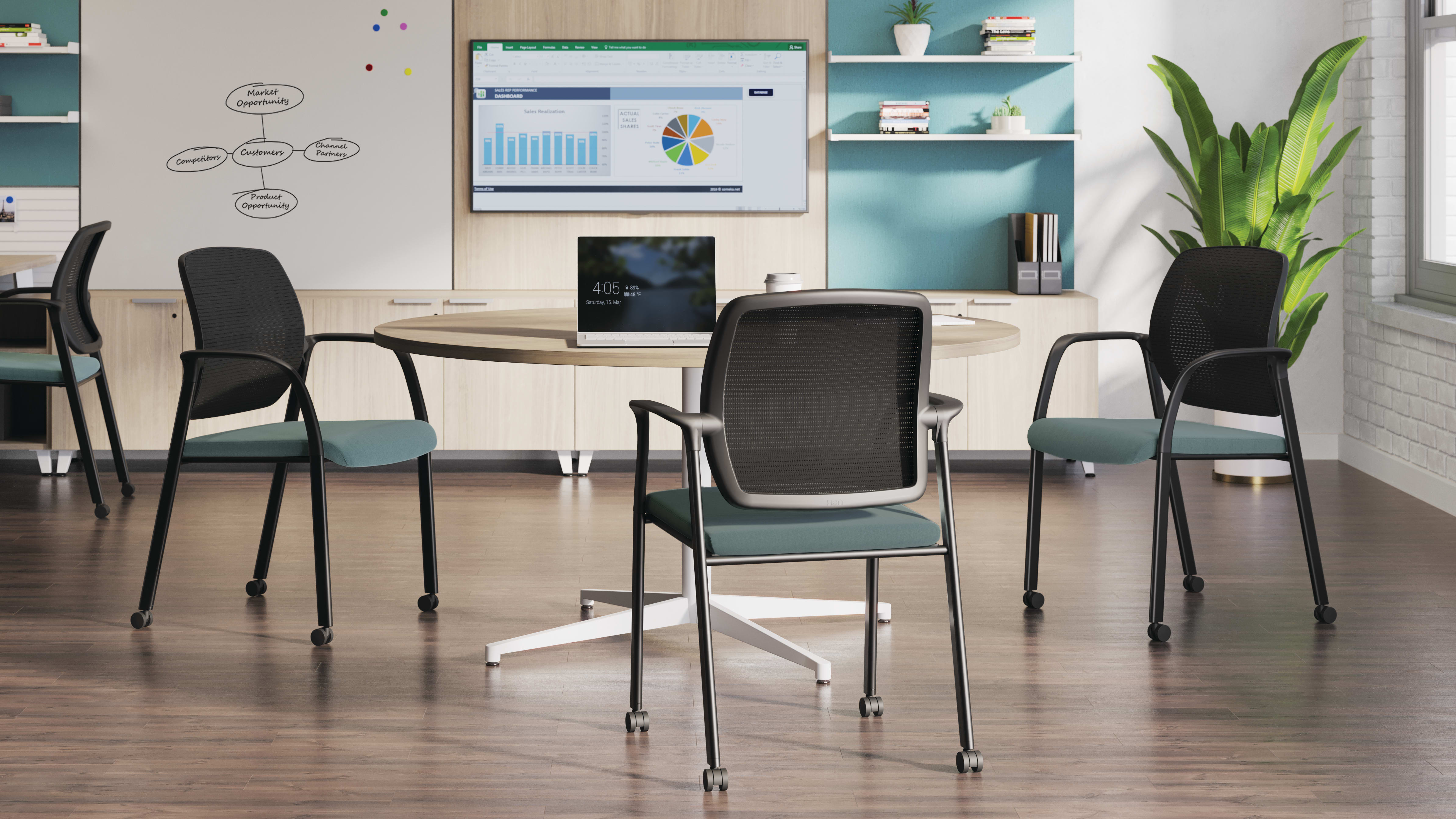Nucleus Seating with Preside Table and Workwall