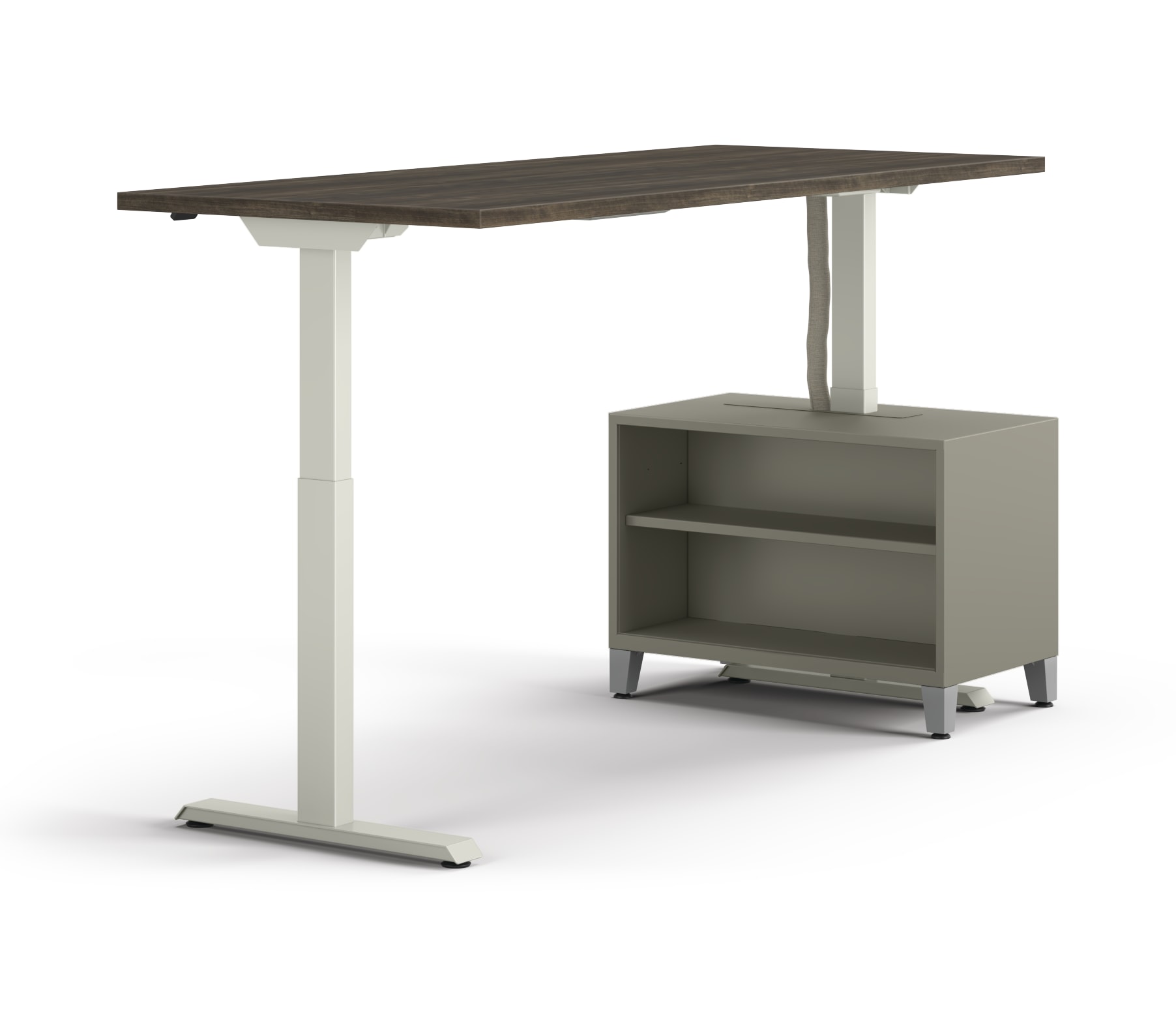 Contain Integrated HAT Open Shelf Credenza