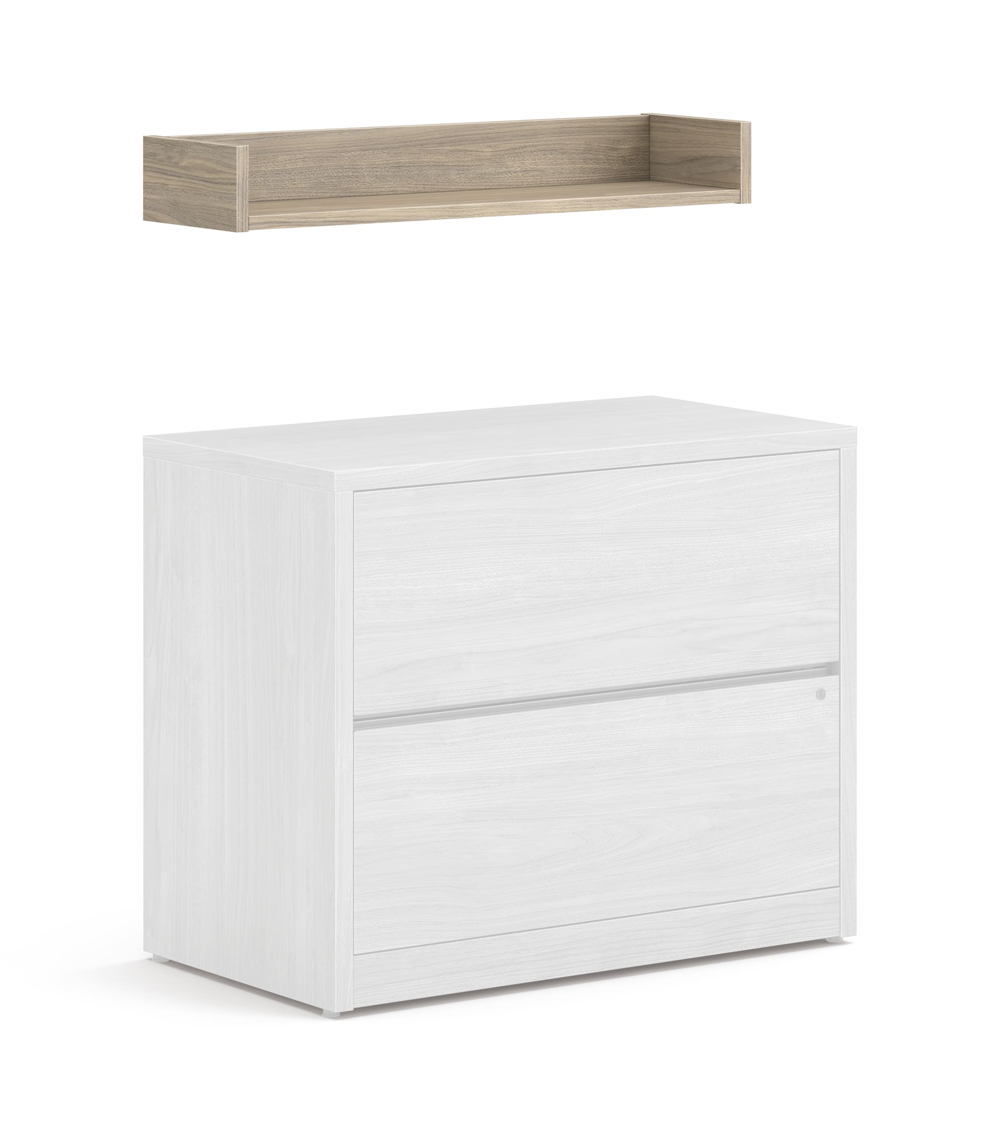 10500 Series wall-mounted open shelf