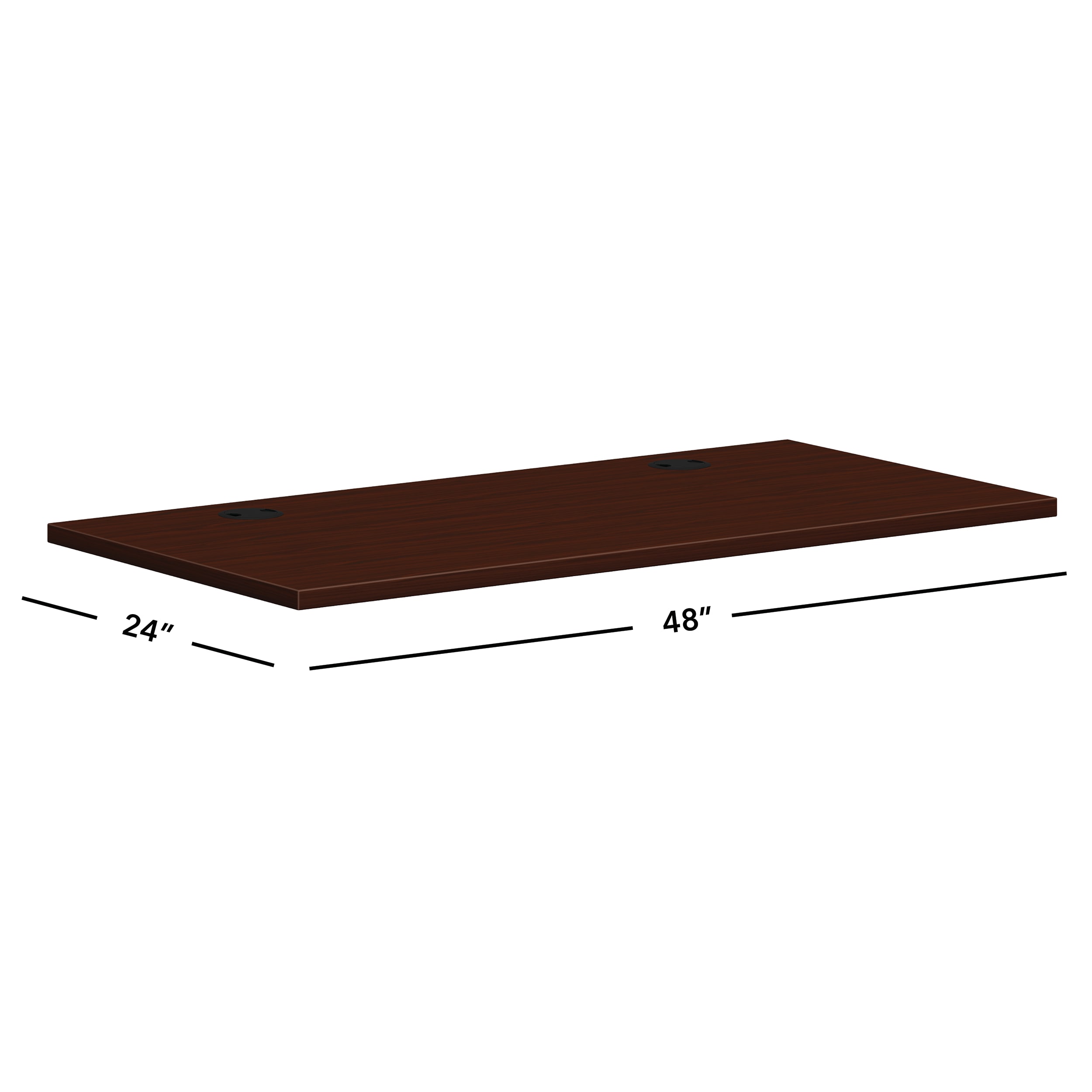 Mod worksurface in LTM1 Traditional Mahogany