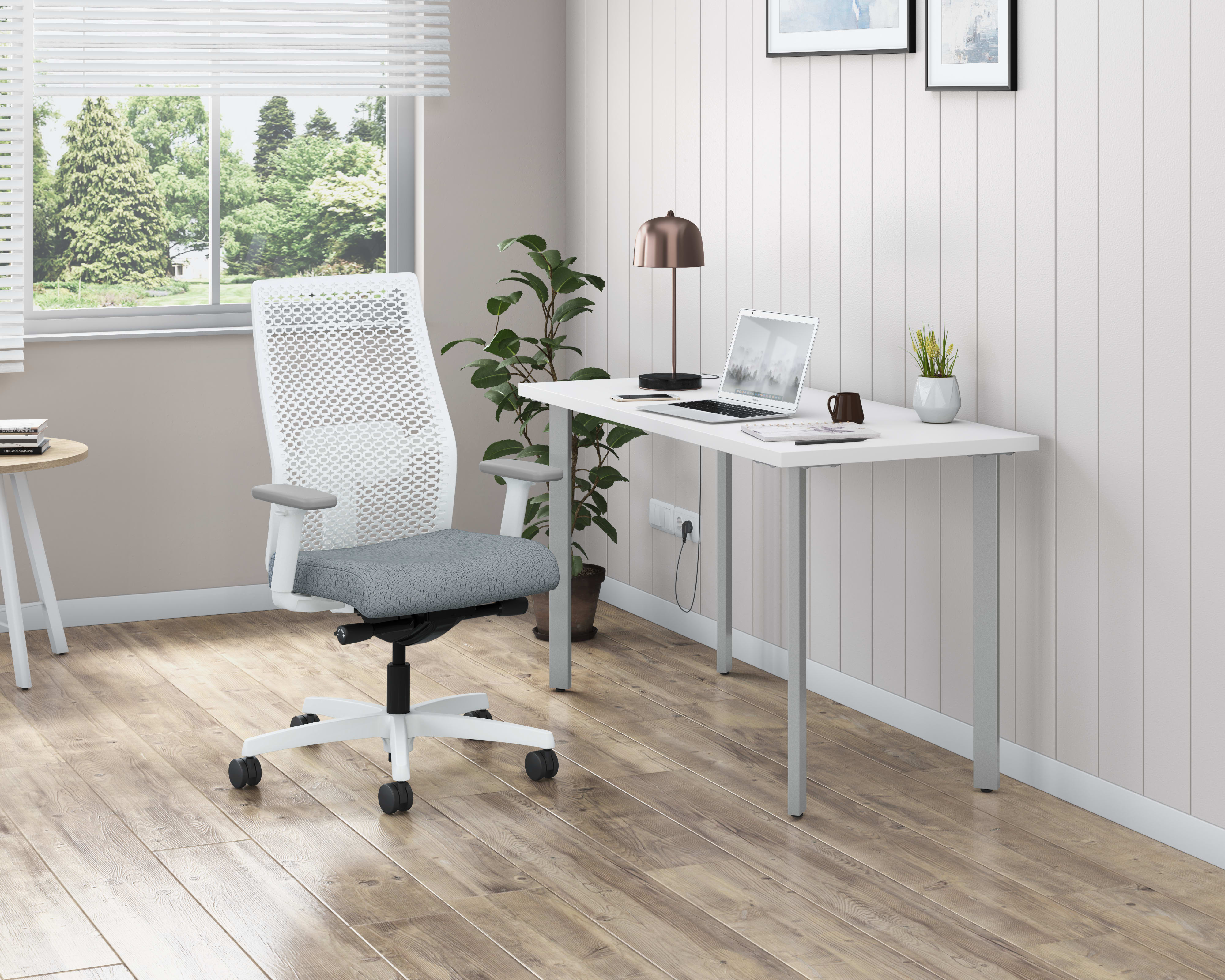 Ignition mesh task chair with Coze desk in home office