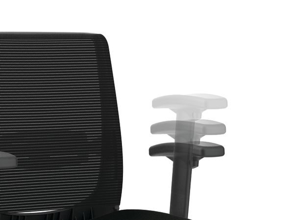 Convergence mesh task chair in Black vinyl