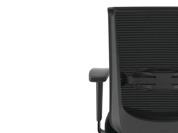 Convergence mesh task chair in Black vinyl