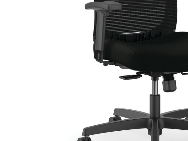 Convergence mesh task chair in Black vinyl