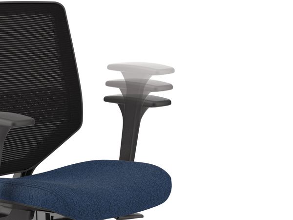 Solve mesh task chair in Navy