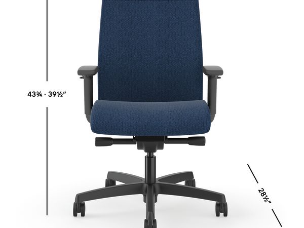 Ignition task chair in Navy with Black frame