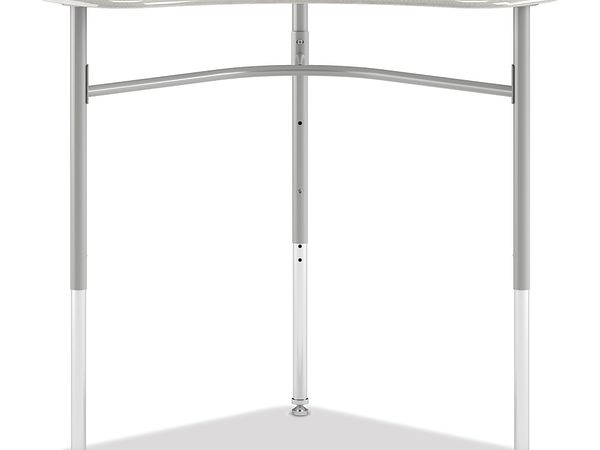 Smartlink adjustable height student desk in White