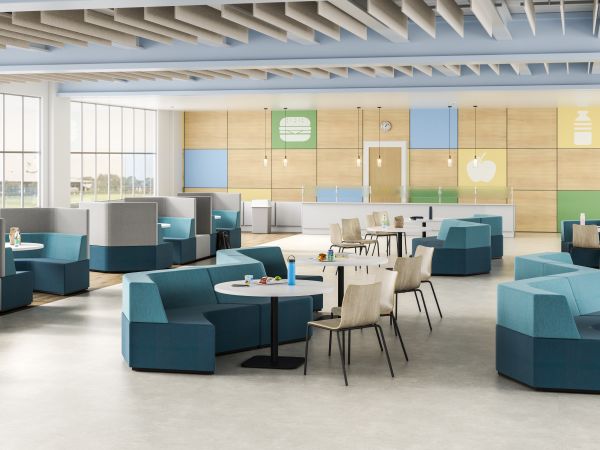 Tangram Educaton Soft Seating with Ruck Chairs and Tangram Tables
