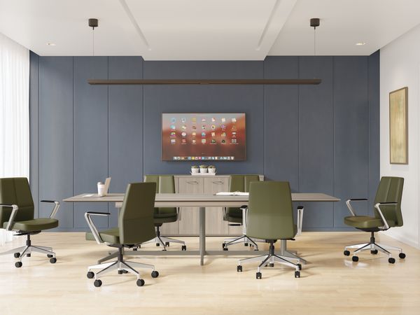 Cofi managerial back chairs with Preside table.