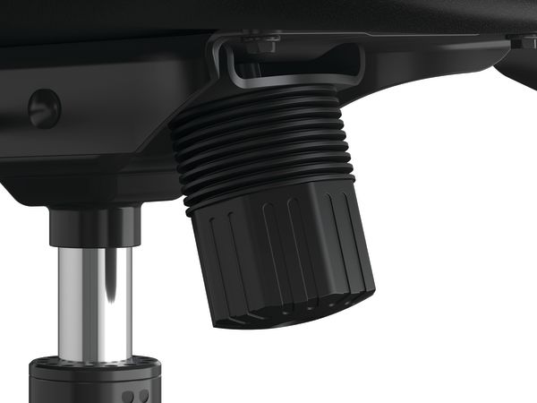 Prominent chair control lever