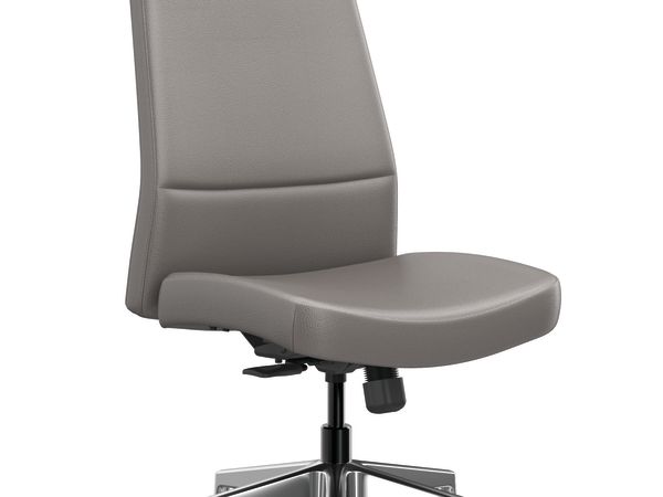 Cofi executive high-back chair with solid stitch shown in leather