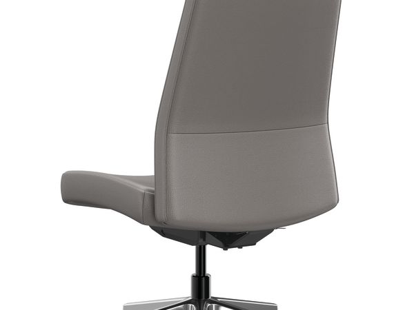 Cofi executive high-back chair with solid stitch shown in leather