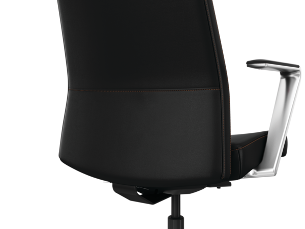 Cofi chair Orange stitch detail