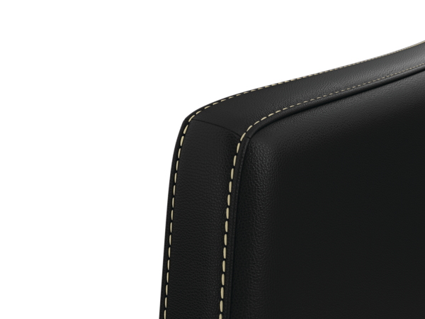 Cofi chair Natural stitch detail