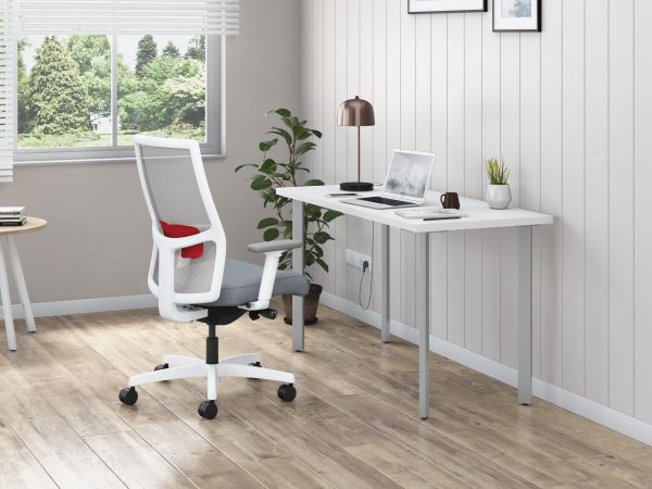 Ignition mesh task chair with Coze desk in home office