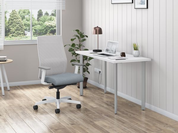 Ignition mesh task chair with Coze desk in home office
