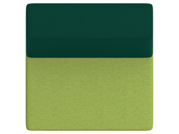Top view of Tangram square low-back chair.