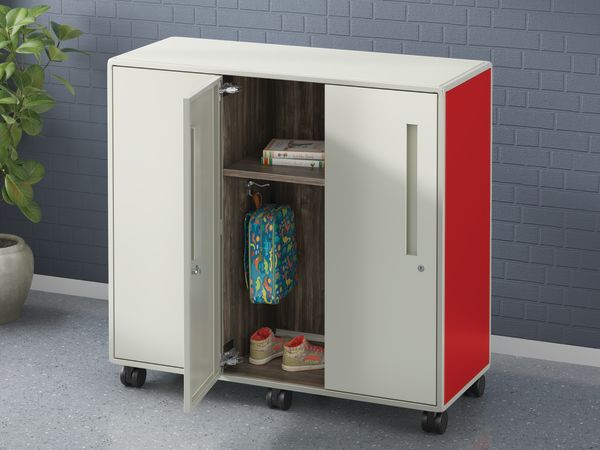 Class-ifi 3-wide combo unit shown with middle door open.