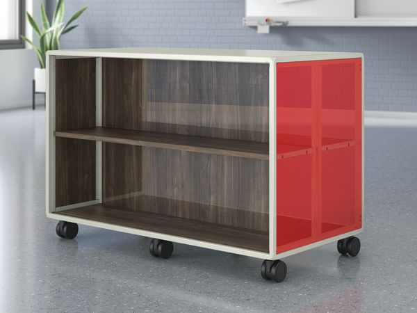 Class-ifi double-sided 2-shelf bookcase