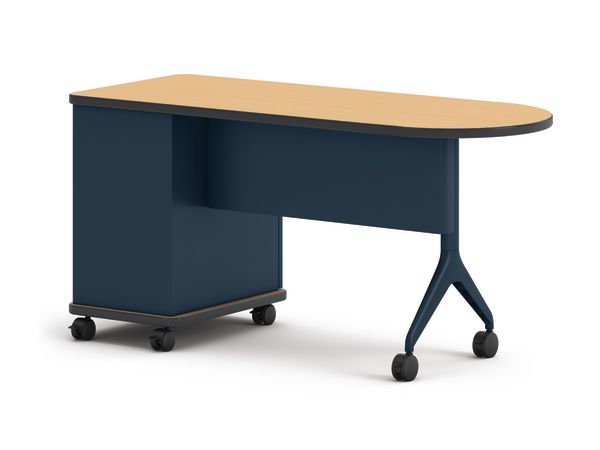 Teacher Station – Value Single Pedestal with Modesty Panel