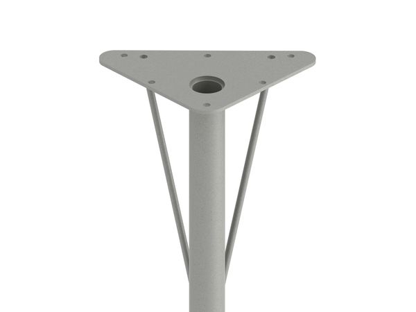 Student height-adjustable desk with casters