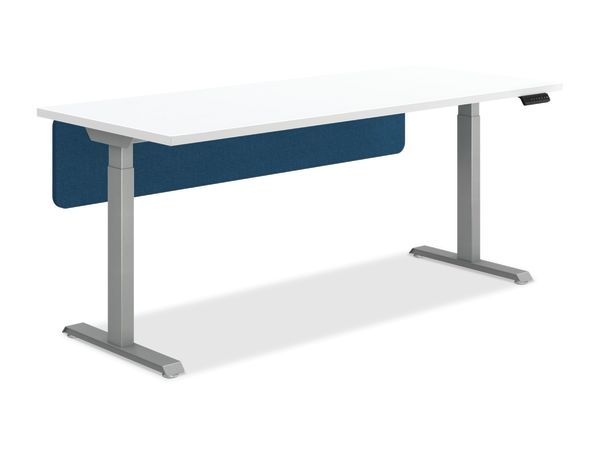 Fabric Modesty Universal Screens shown with Coordinate Desking