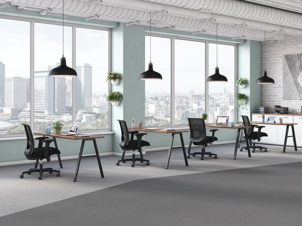 Mod desks with Convergence seating.