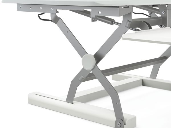 Coordinate desktop riser legs