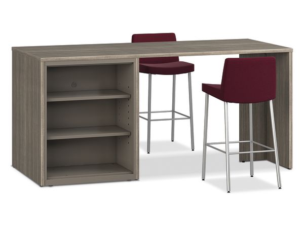 Flock Stools with Storage Islands and Flagship Lateral