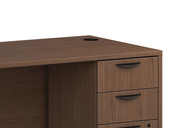 Mod desk shell in Traditional Mahogany