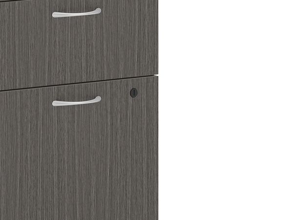 Mod Mobile Pedestal in Slate Teak