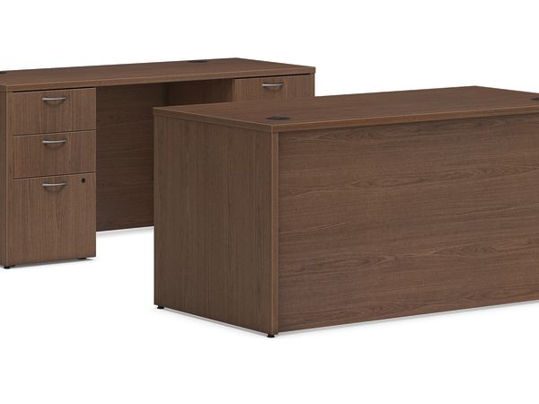 Mod executive station in Sepia Walnut