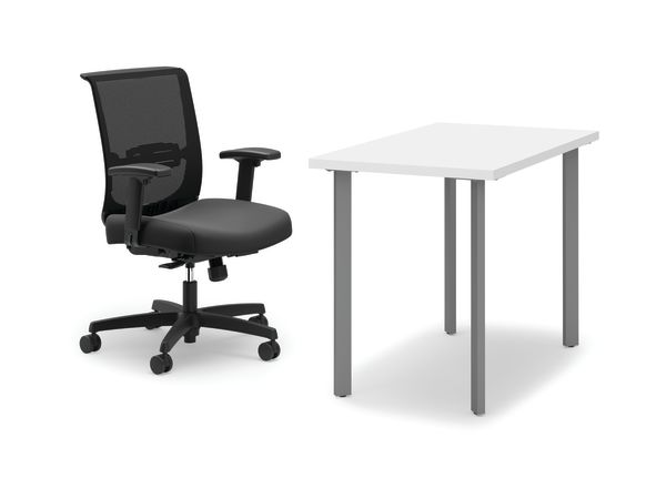 Coze desk with Convergence chair