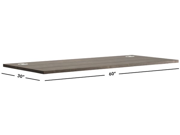 Voi worksurface in Florence Walnut