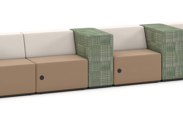 Tangram individual seating vignette.