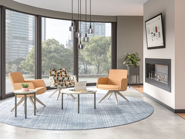 Mav seating with Sculpt Tables.