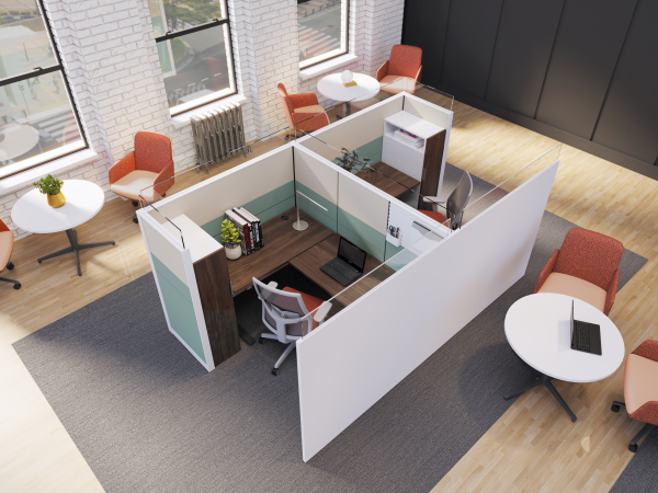 Abound workstations featuring Gallery Panels.