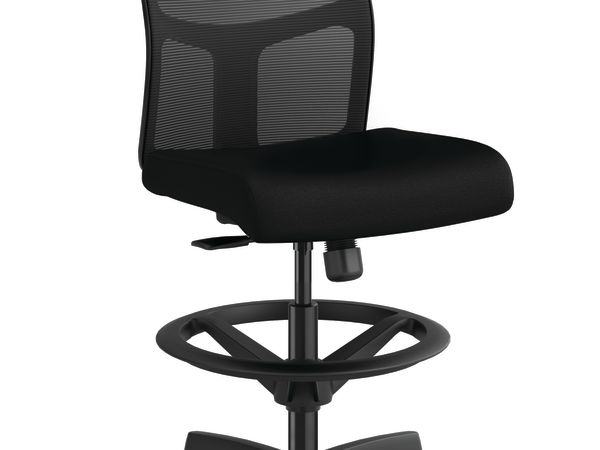 HITSM Ignition 2.0 task stool with black mesh back and CU10 Centurion Black fabric.